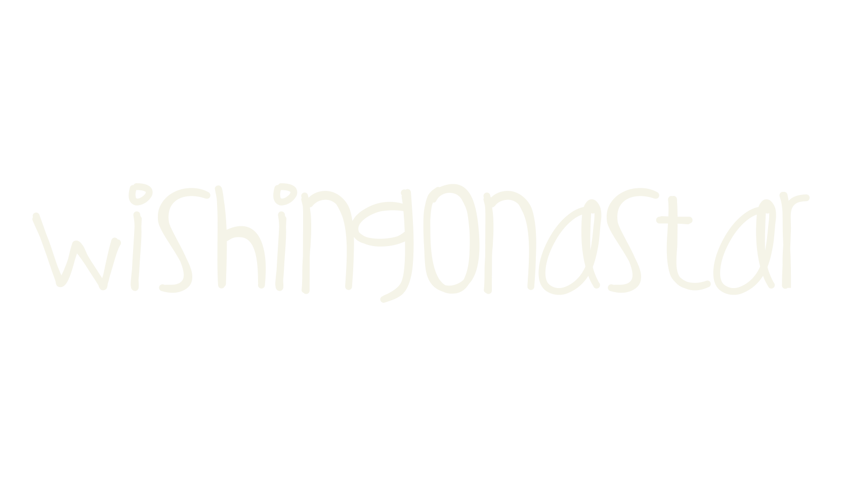 WishingOnAStar, handwritten font preview