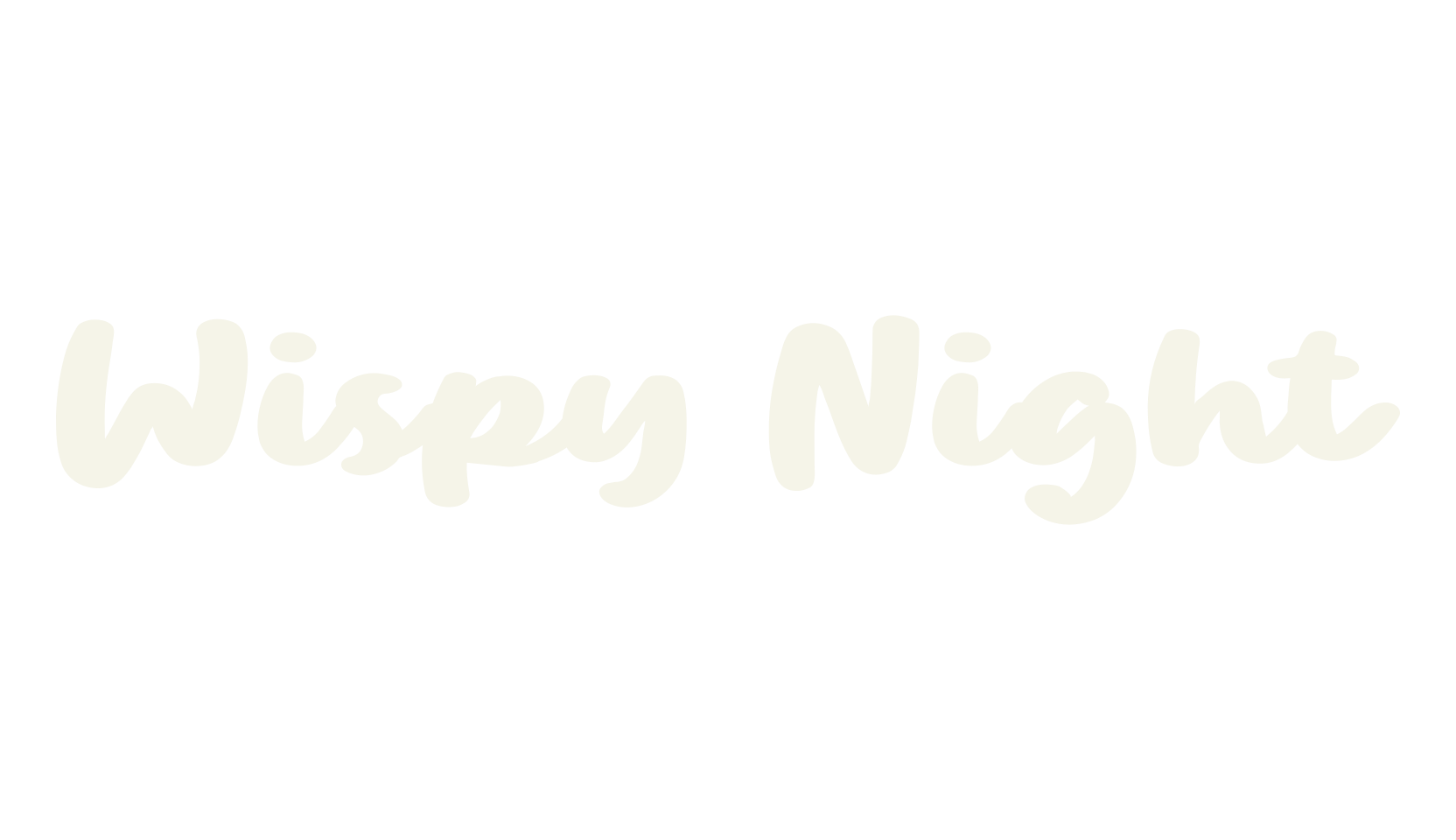 Wispy Night, typography font preview