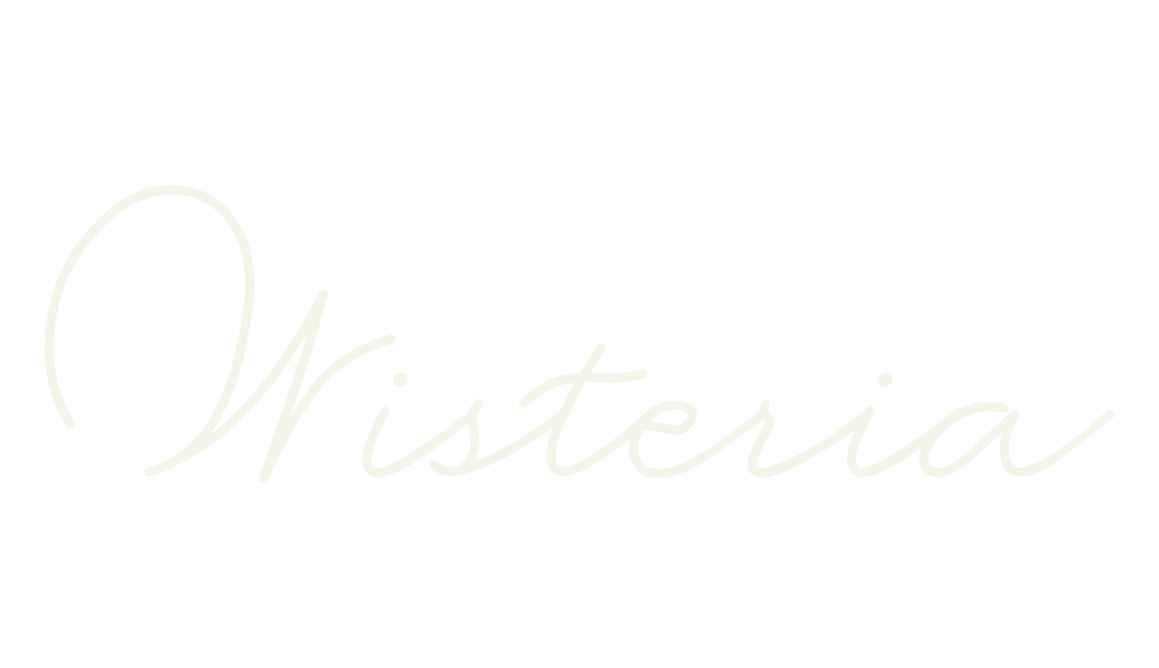 Wisteria, cursive font preview