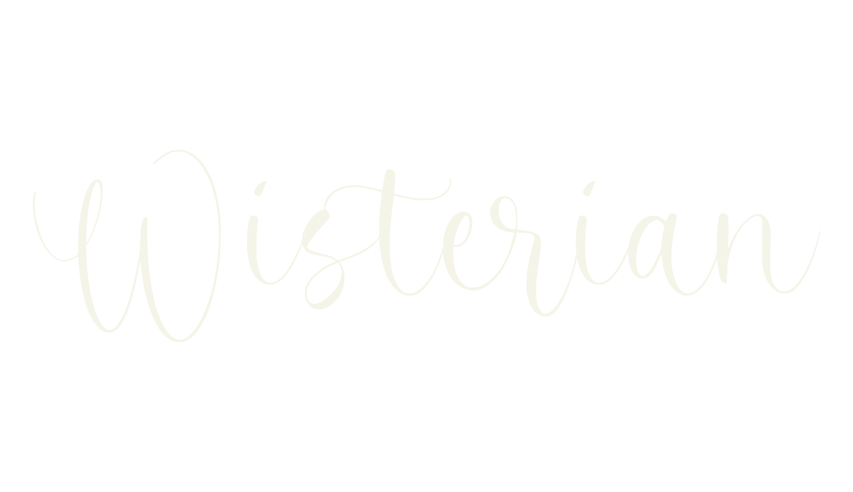 Wisterian, fashion script font preview