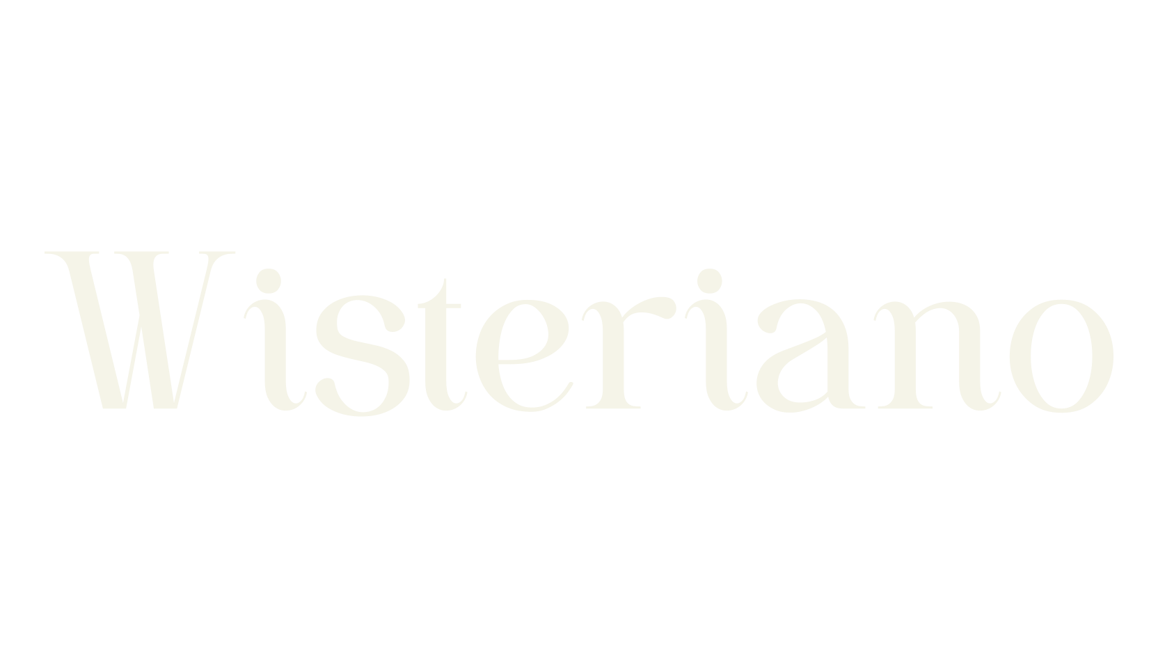 Wisteriano, masculine font preview