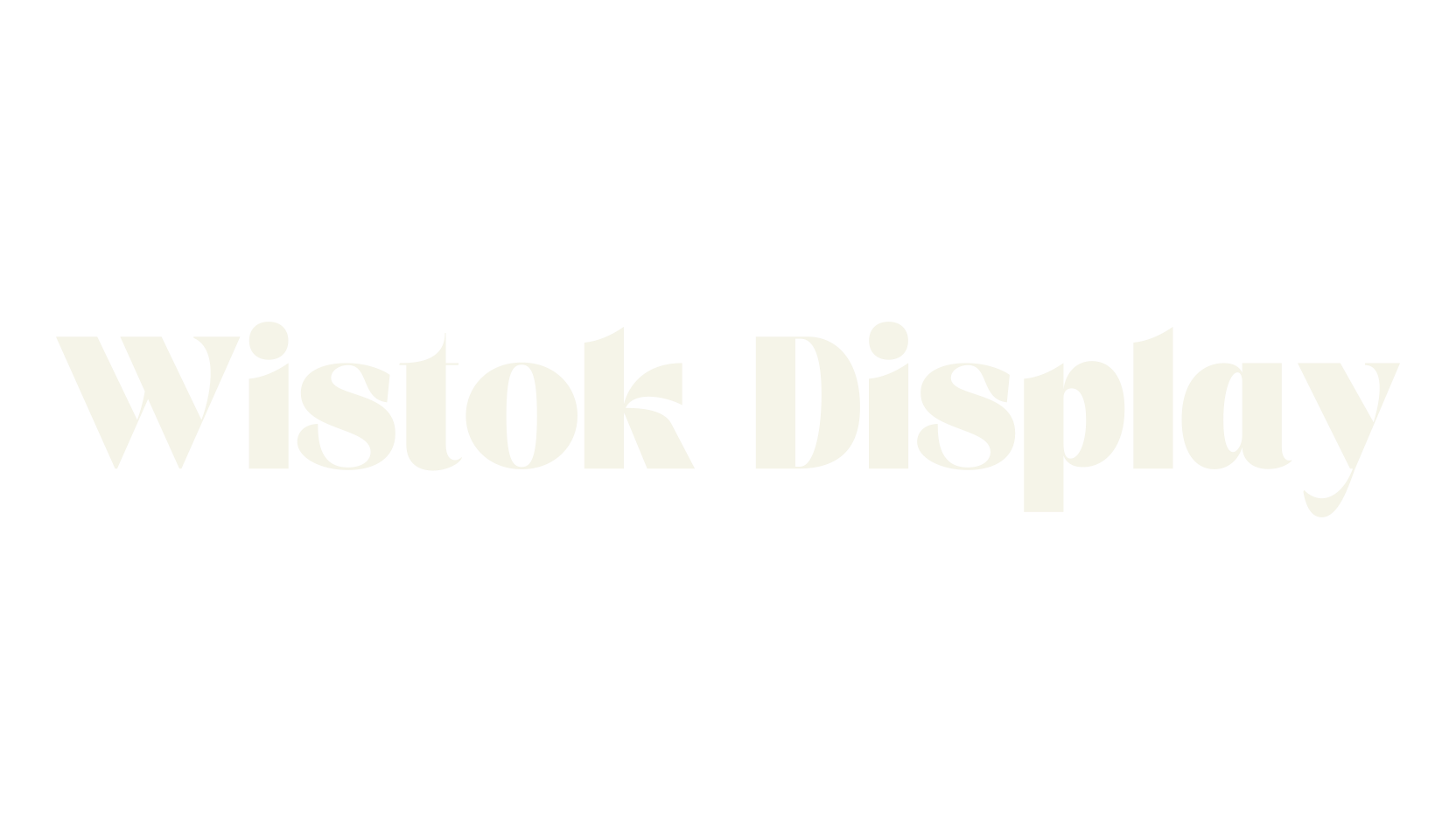 Wistok Display, sans serif font preview