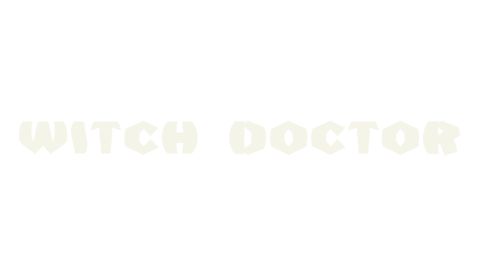 Witch Doctor, metal font preview