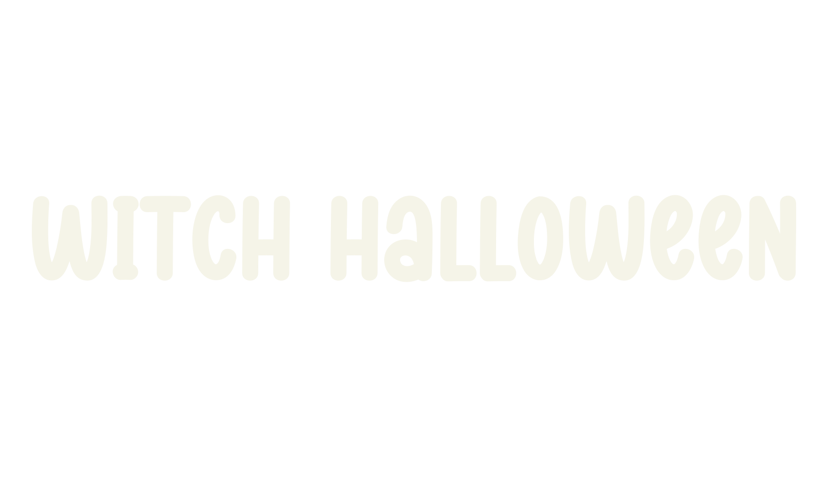 Witch Halloween, handwriting font preview
