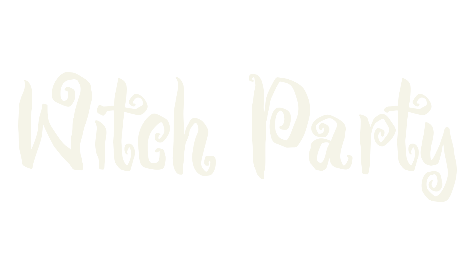 Witch Party, halloween font preview