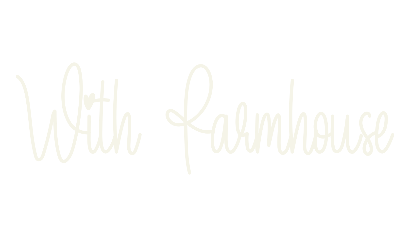With Farmhouse, script font preview