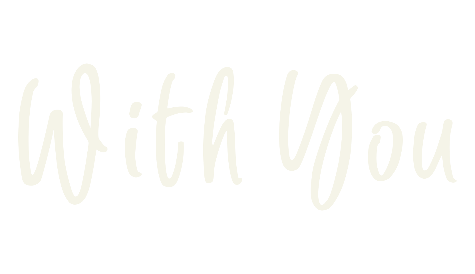 With You, handwritten font preview