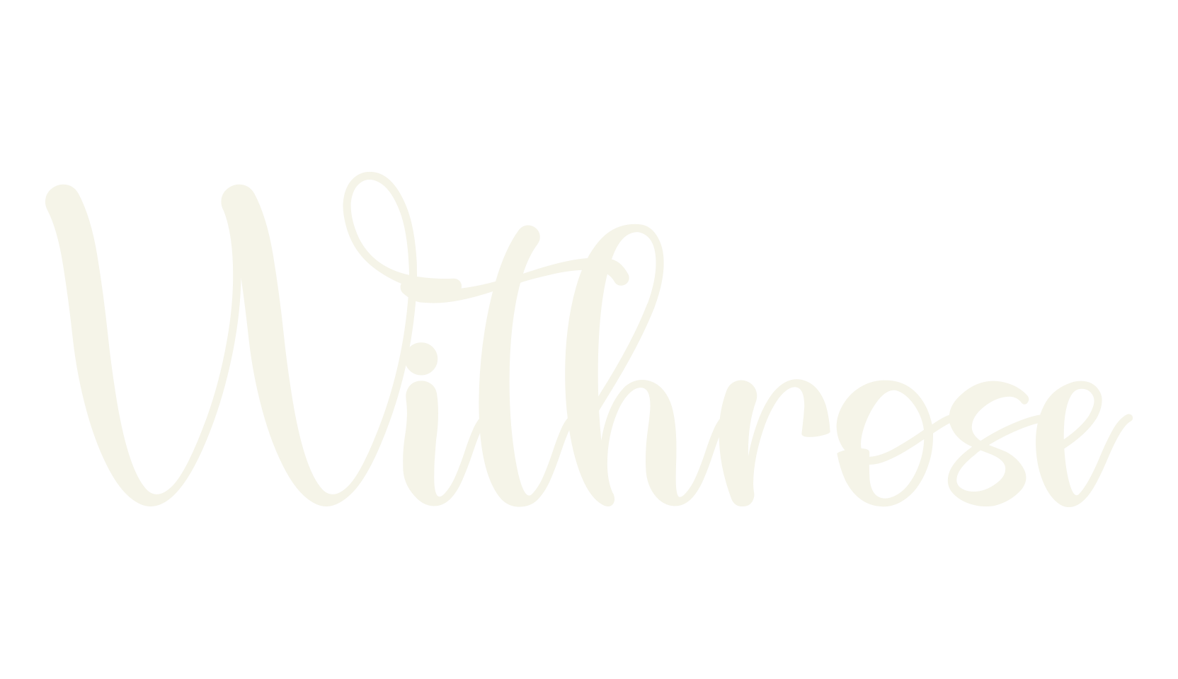 Withrose, curly font preview