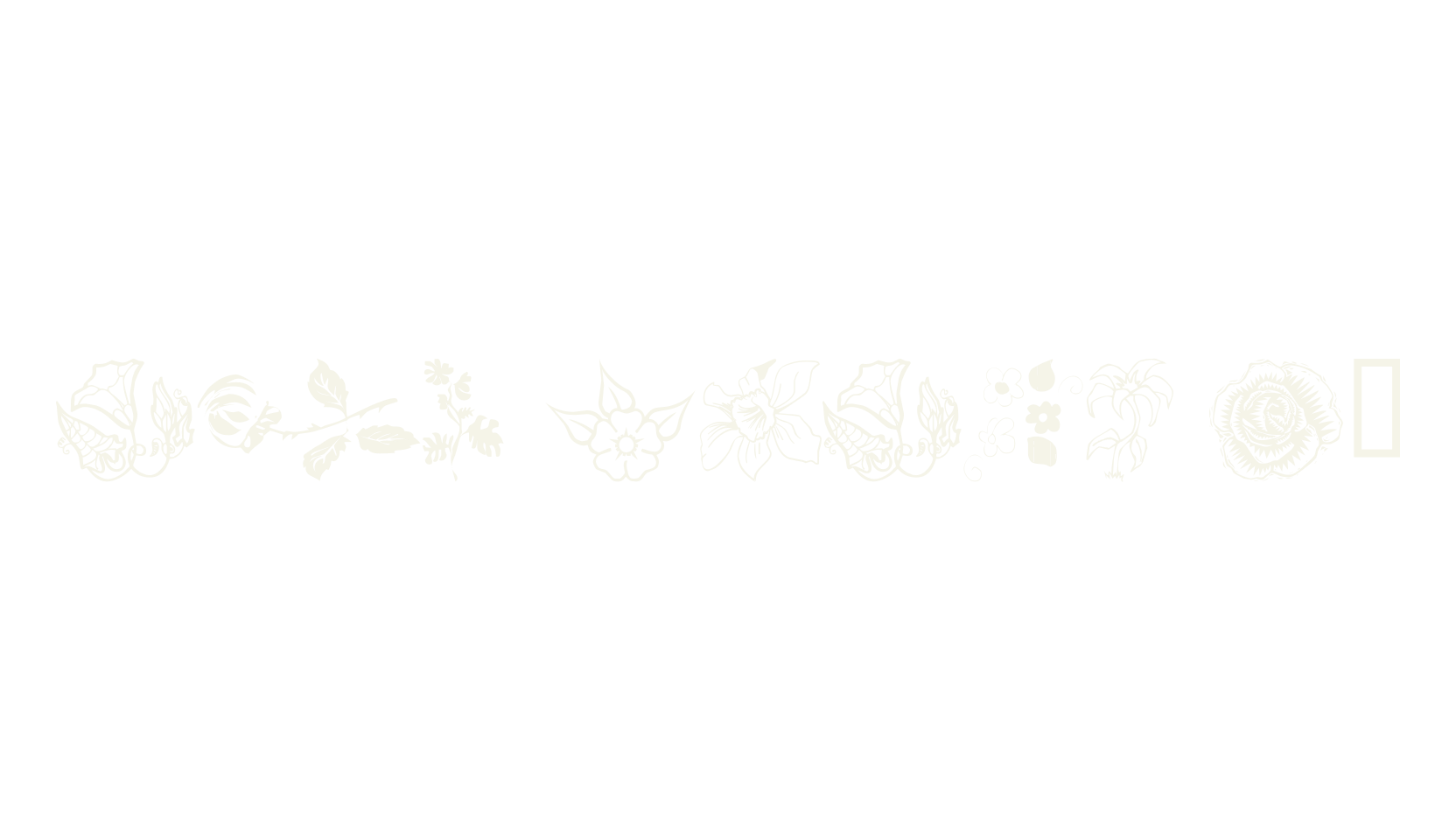 wmflowers1, dingbats font preview