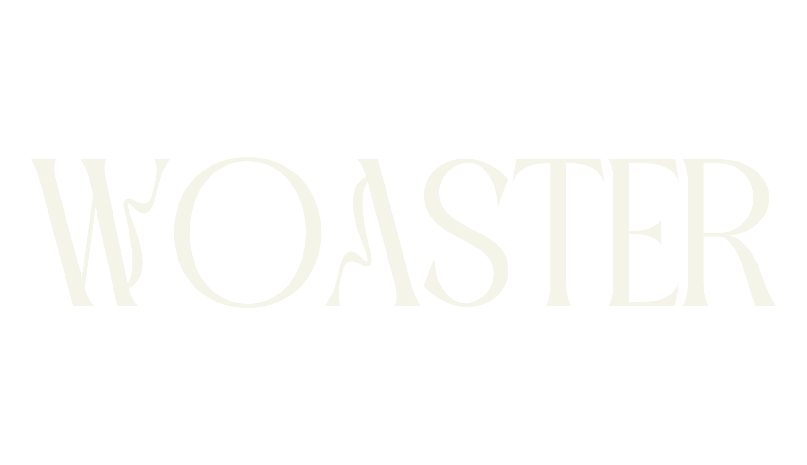 WOASTER, modern font preview