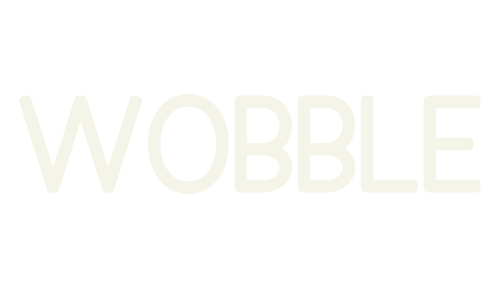 WOBBLE, bold font preview