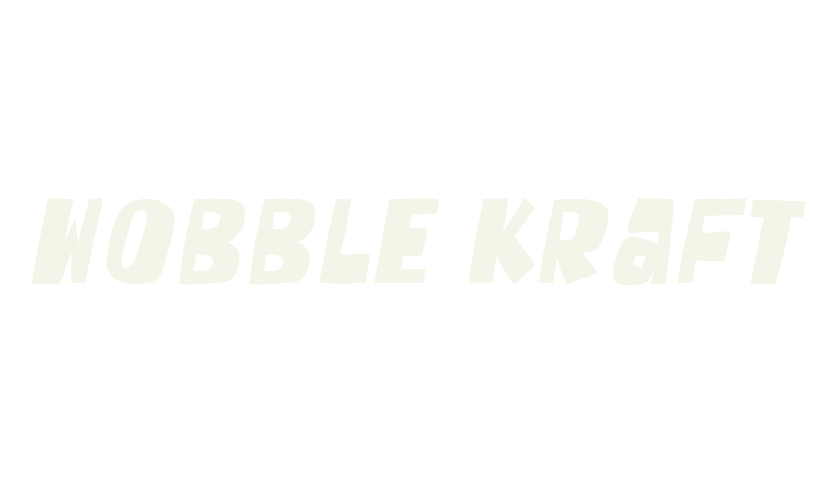Wobble Kraft, cute font preview