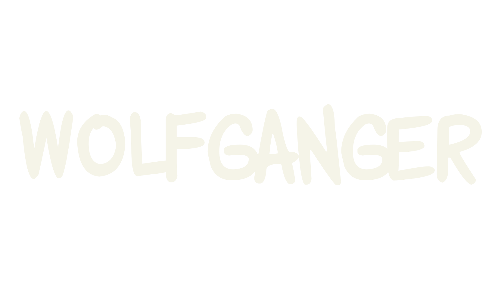 Wolfganger, handwritten font preview