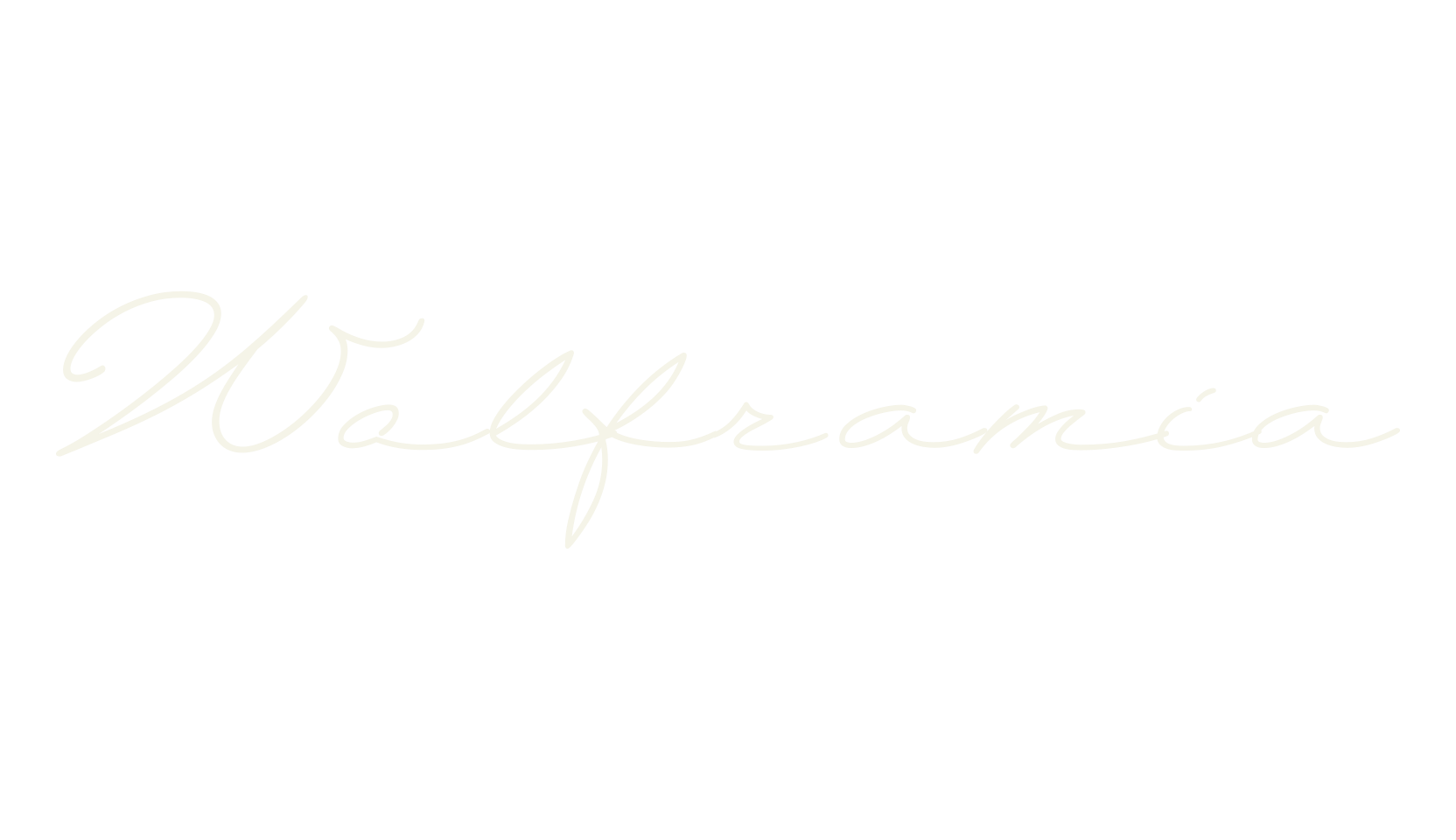 Wolframia, calligraphy font preview