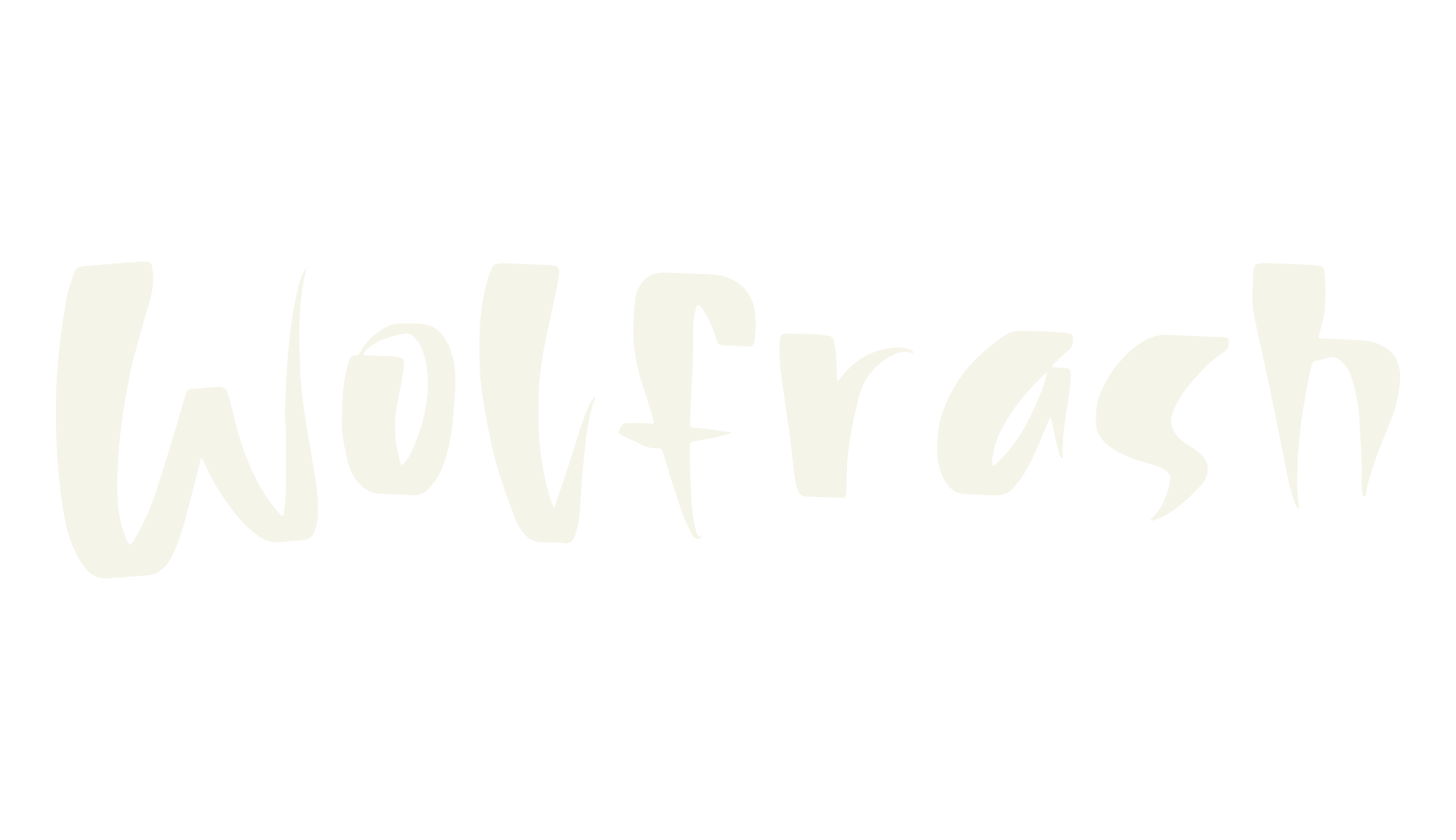 Wolfrash, script font preview