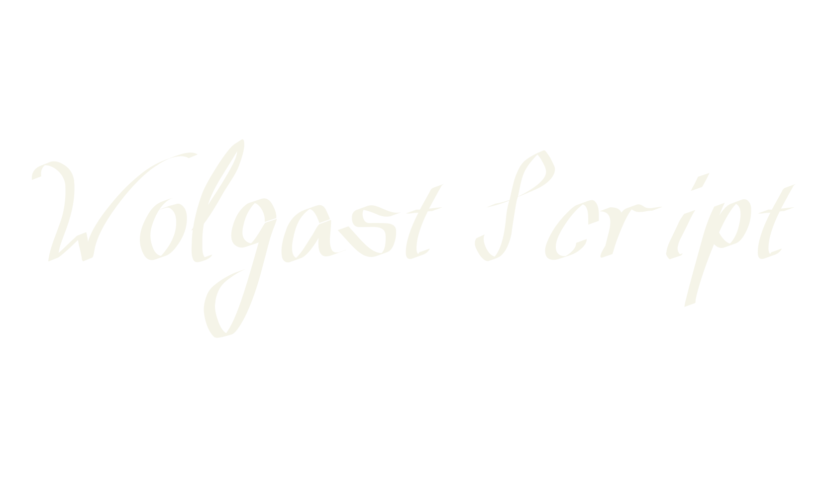 Wolgast Script, display font preview