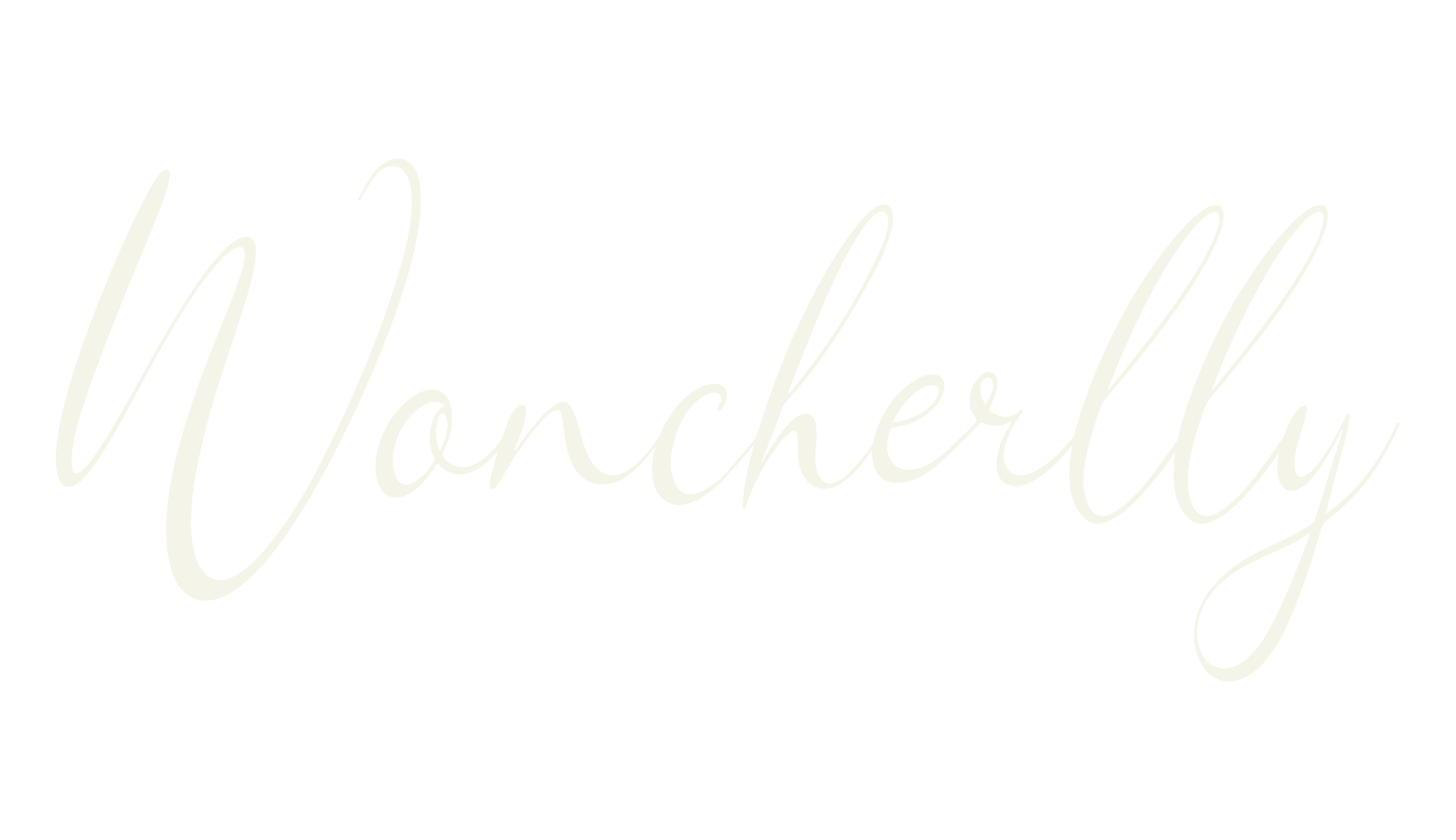 Woncherlly, cursive font preview