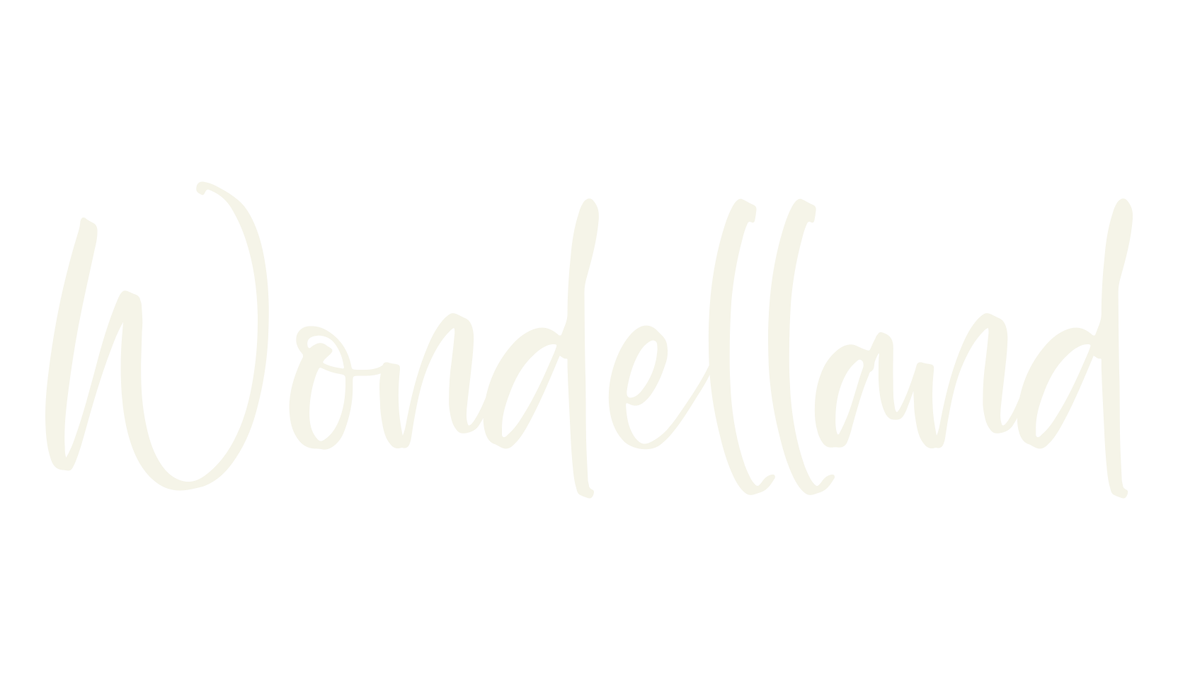 Wondelland, script font preview