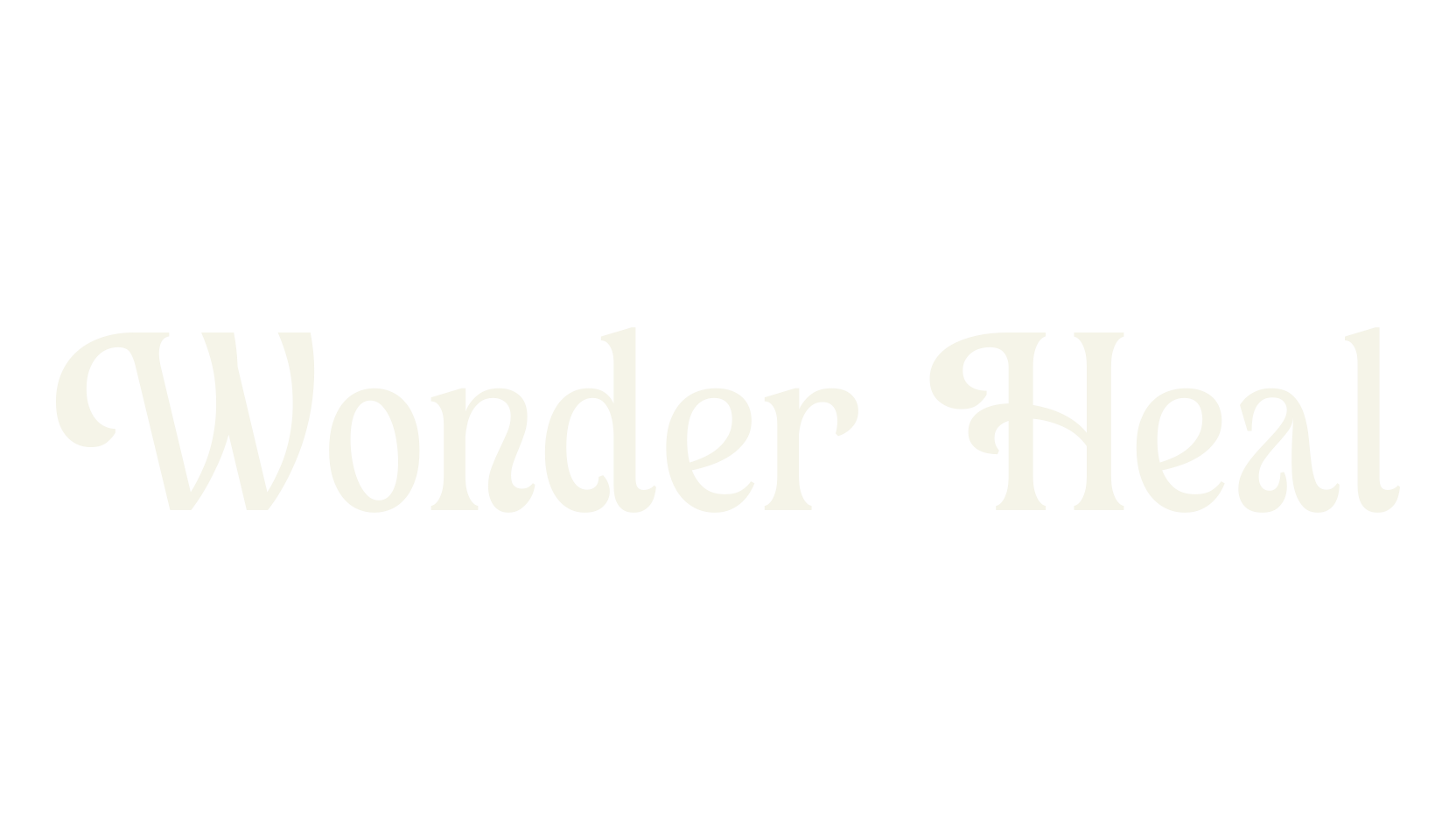 Wonder Heal, serif font preview