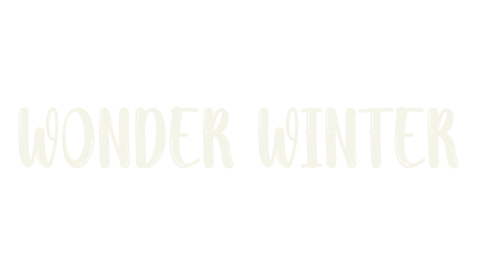 Wonder Winter, wedding font preview
