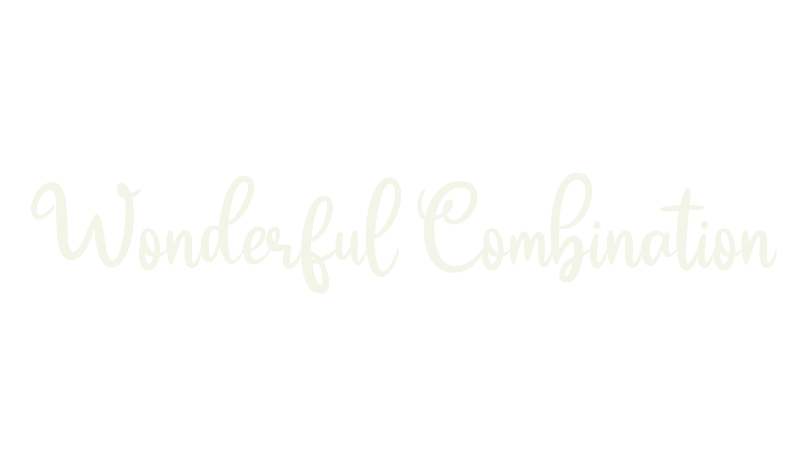 Wonderful Combination, creative font preview