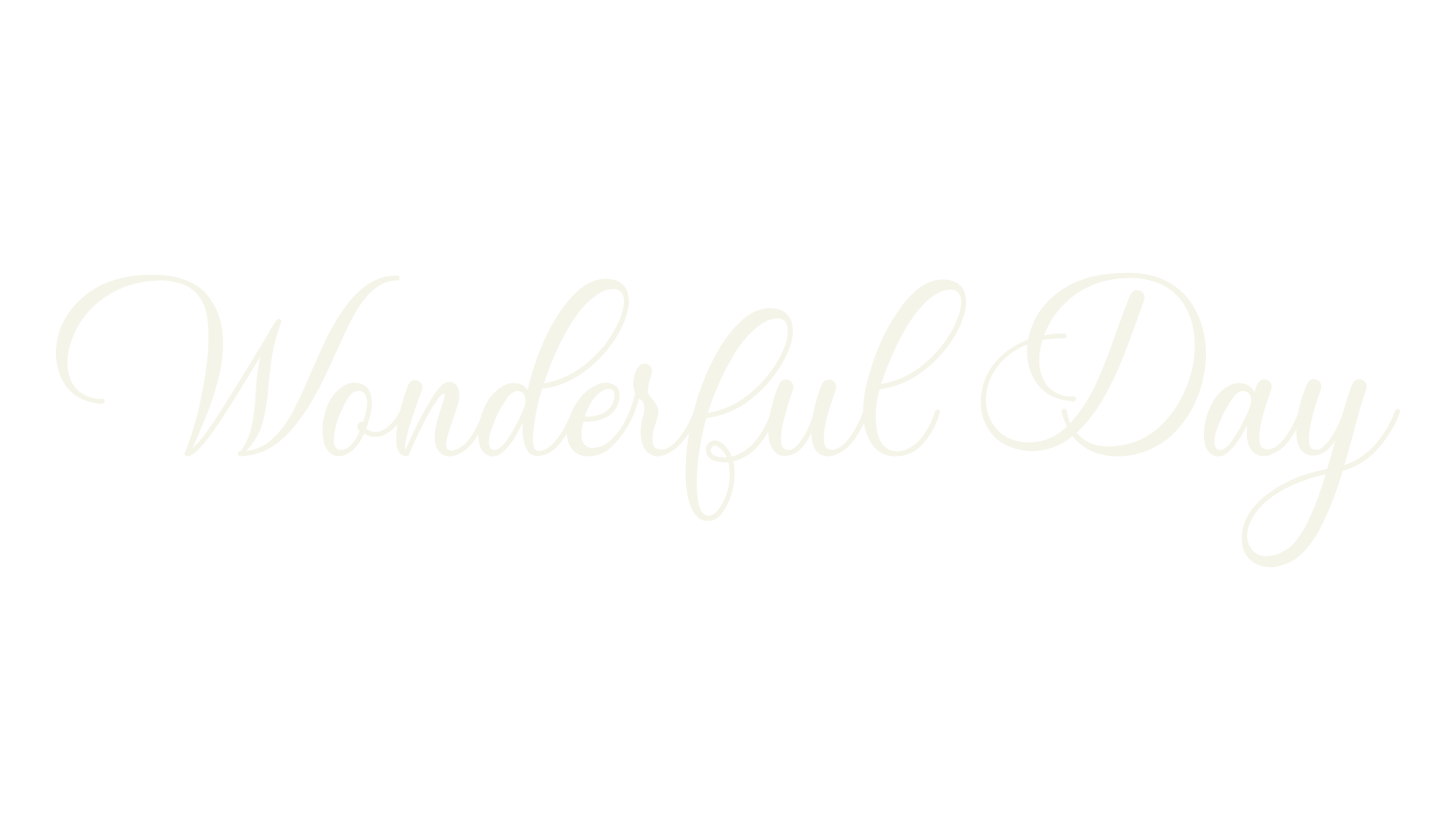 Wonderful Day, display market font preview