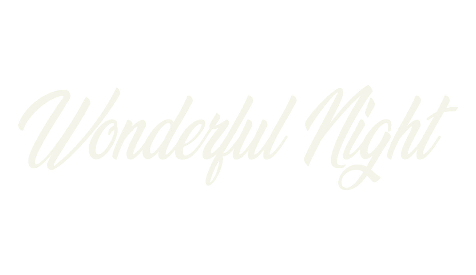Wonderful Night, fashion script font preview