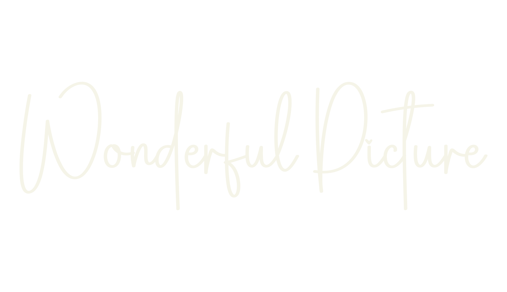 Wonderful Picture, calligraphy font preview