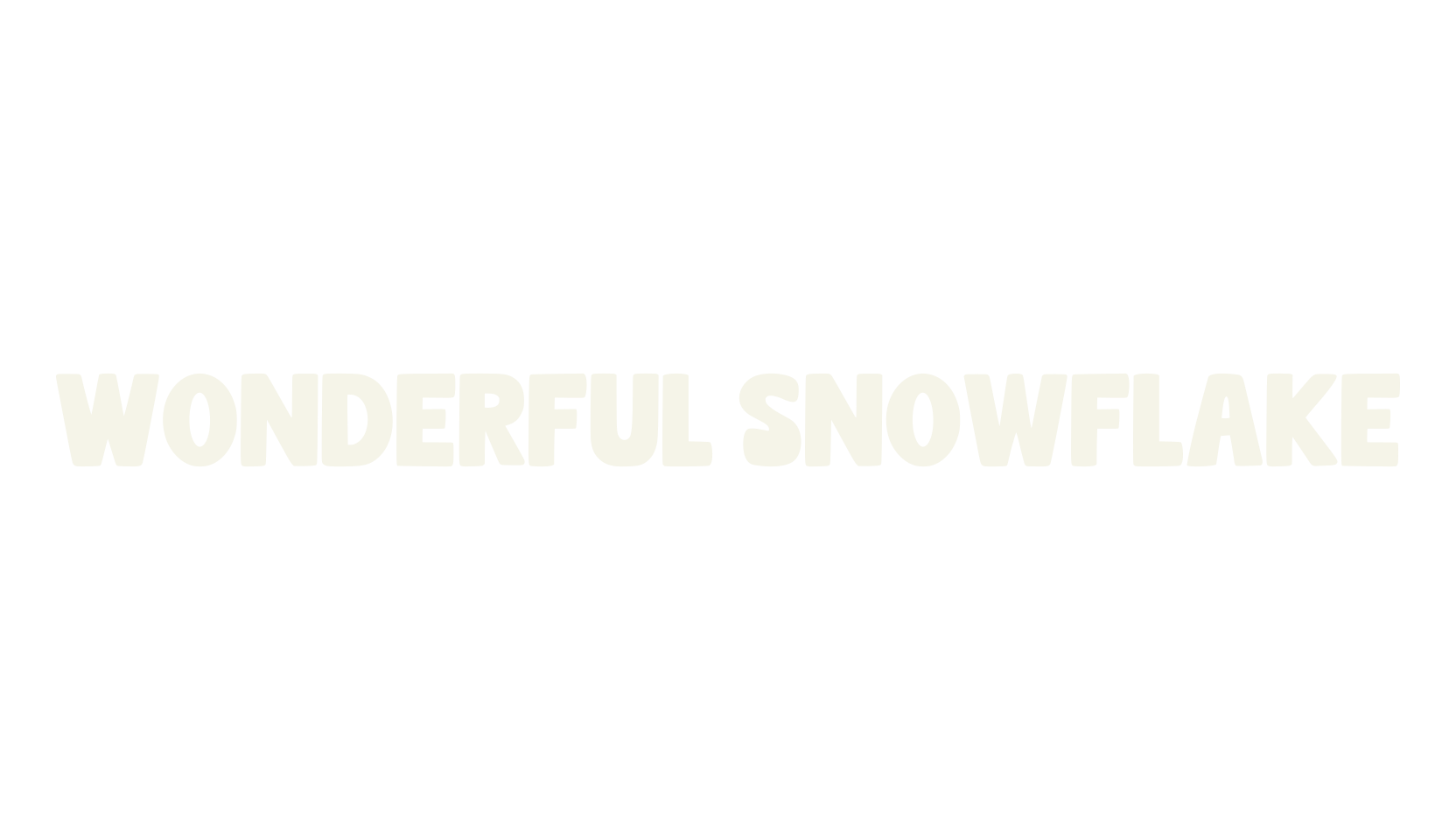 Wonderful Snowflake, fancy font preview