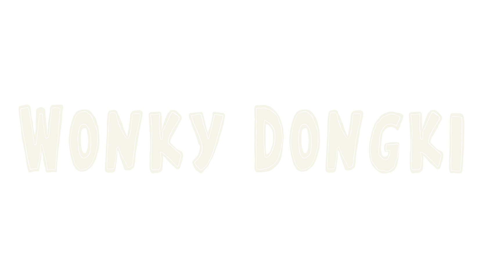 Wonky Dongki, notes font preview
