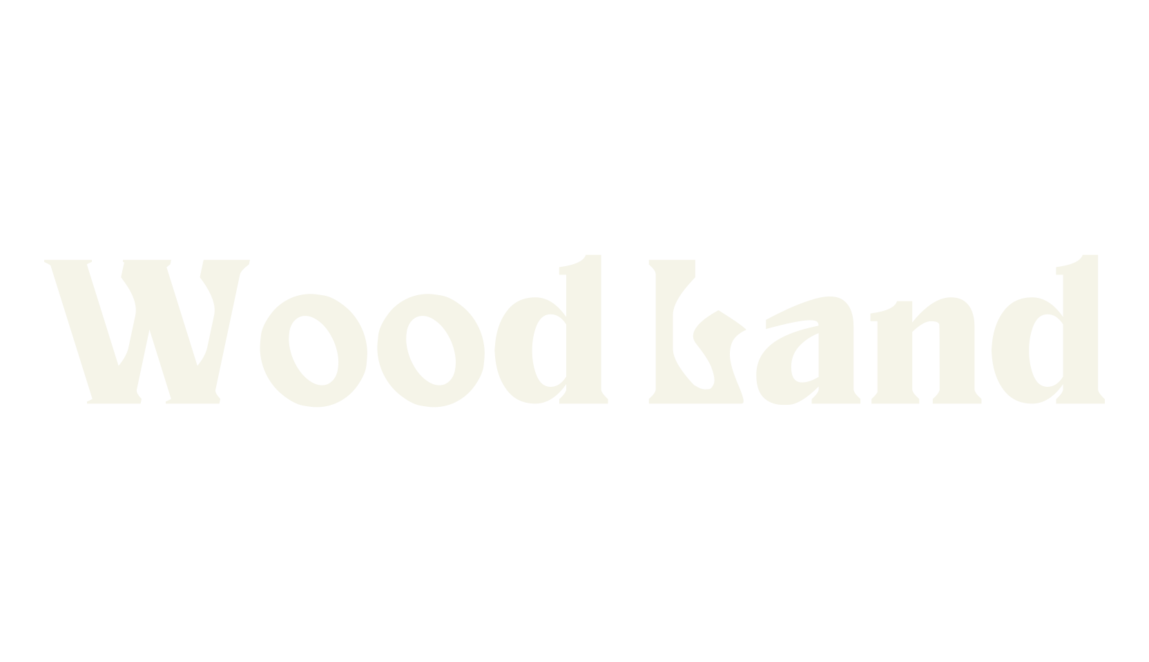 Wood Land, greeting card font preview