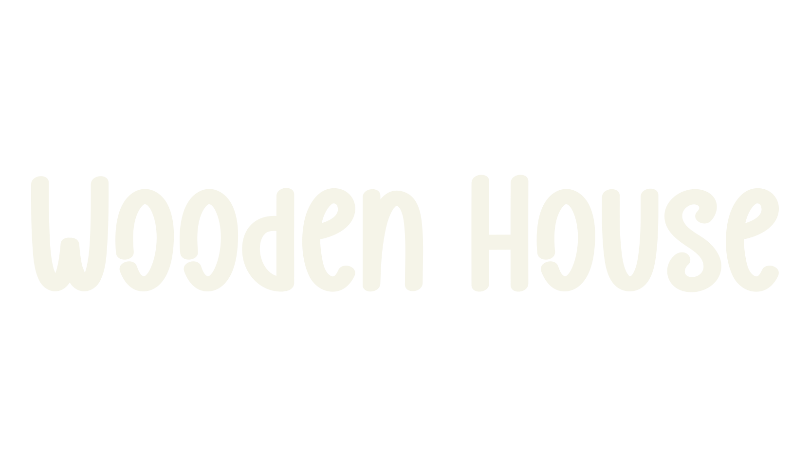 Wooden House, script font preview
