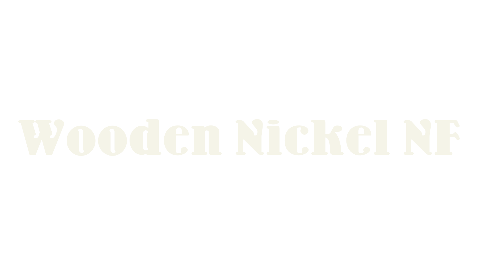 Wooden Nickel NF, serif font preview