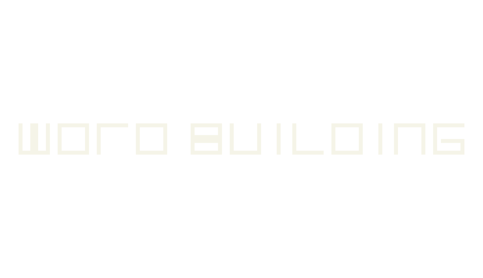 word building, vertical writing font preview