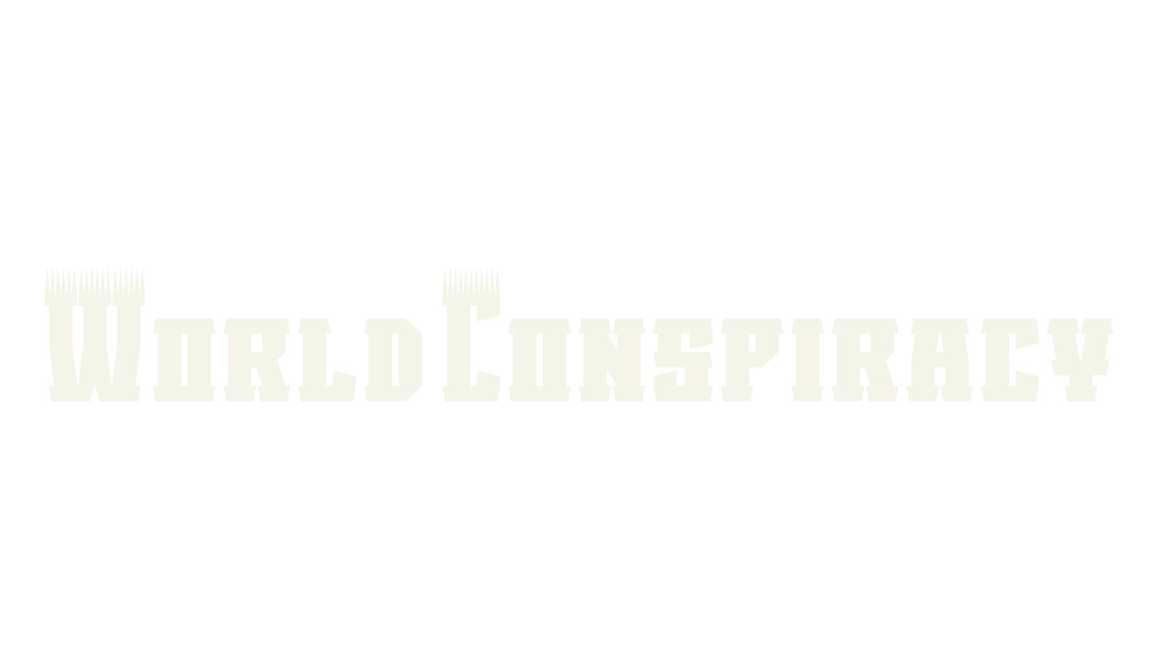 World Conspiracy, black metal font preview