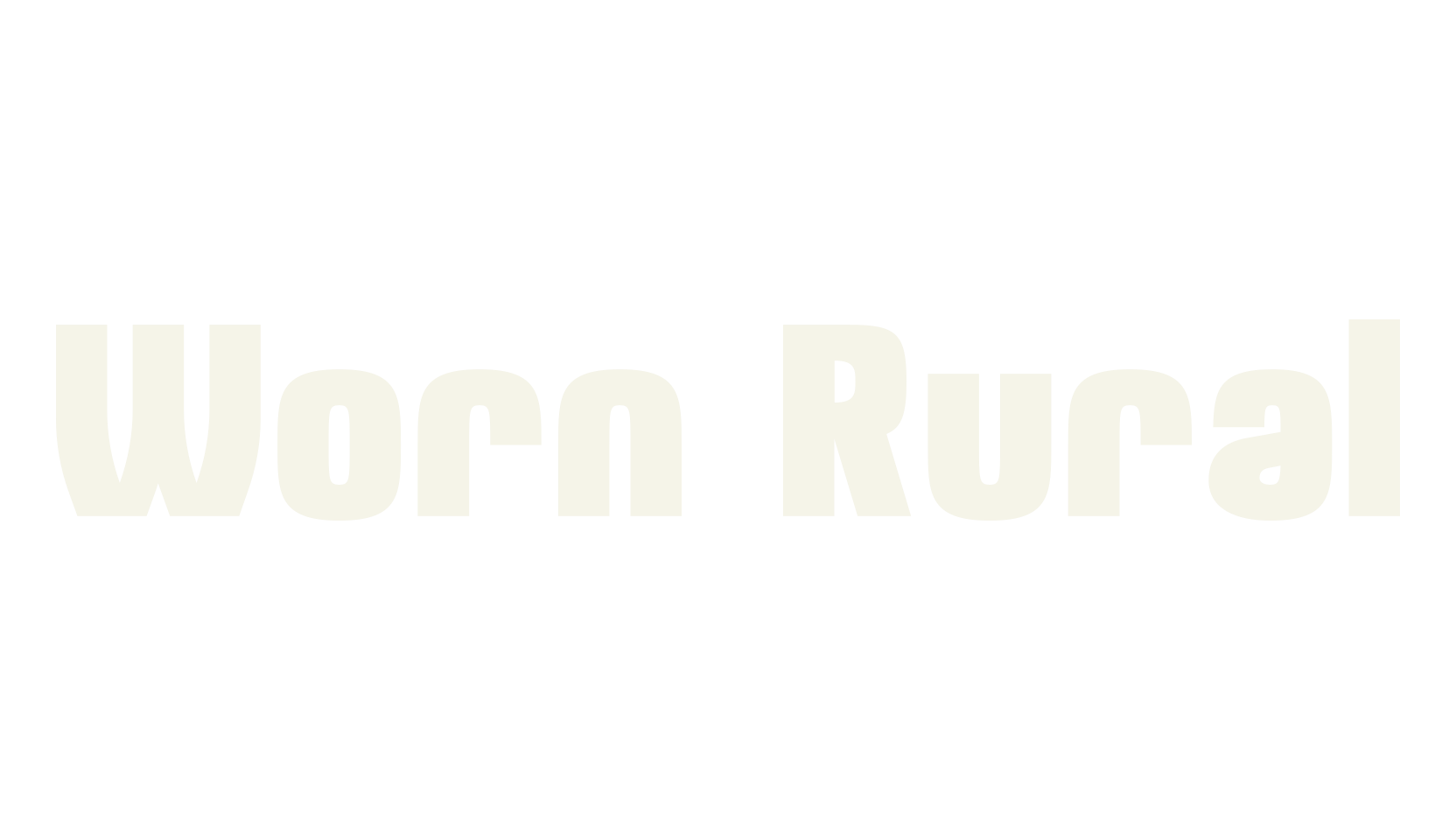 Worn Rural, bold font preview