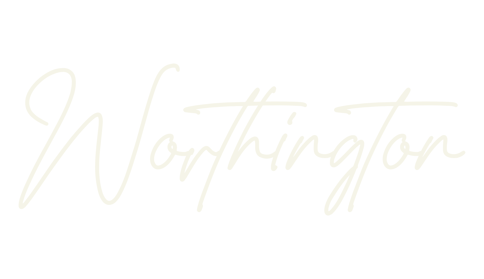 Worthington, script font preview
