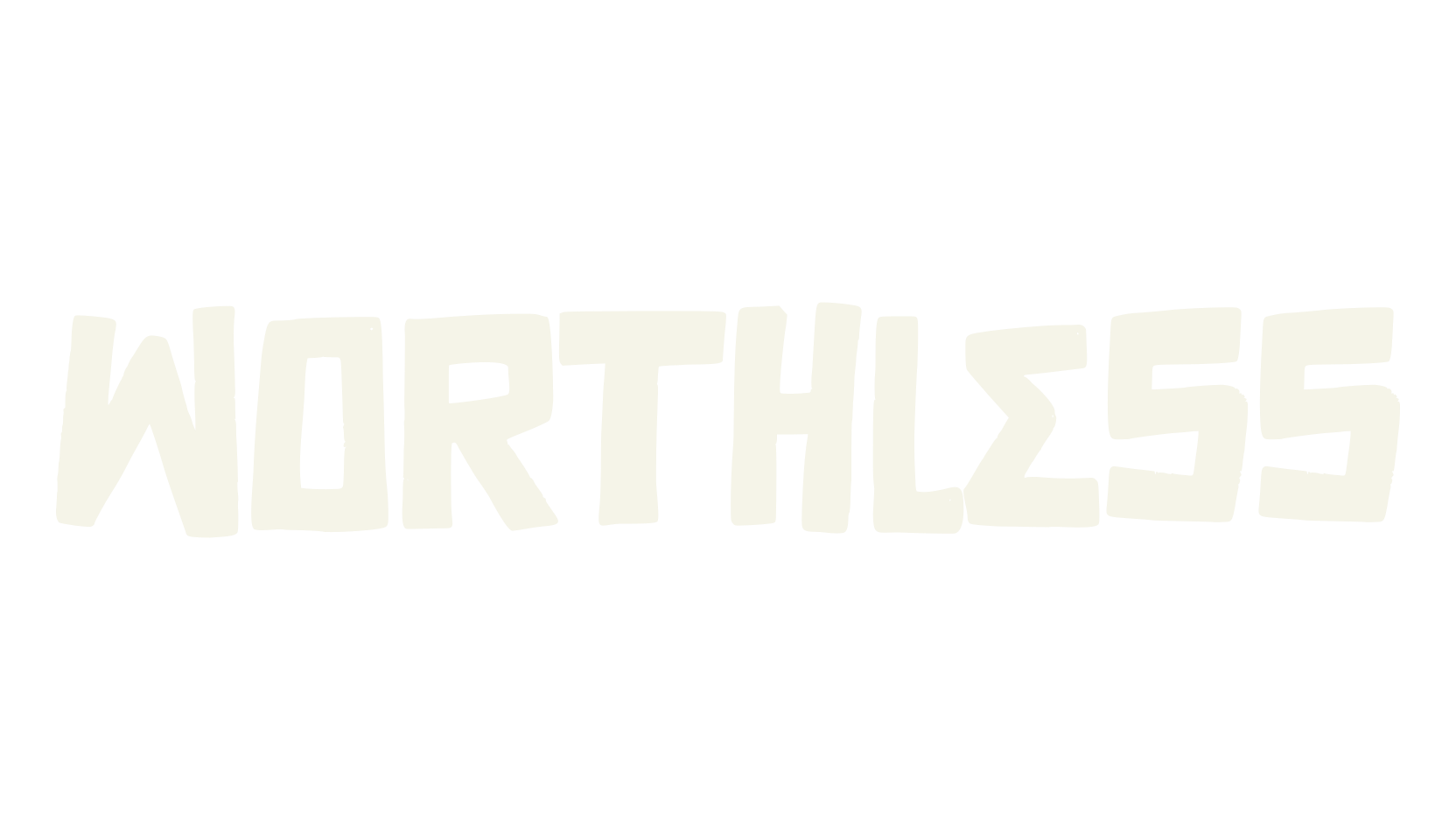 Worthless, instagram font preview