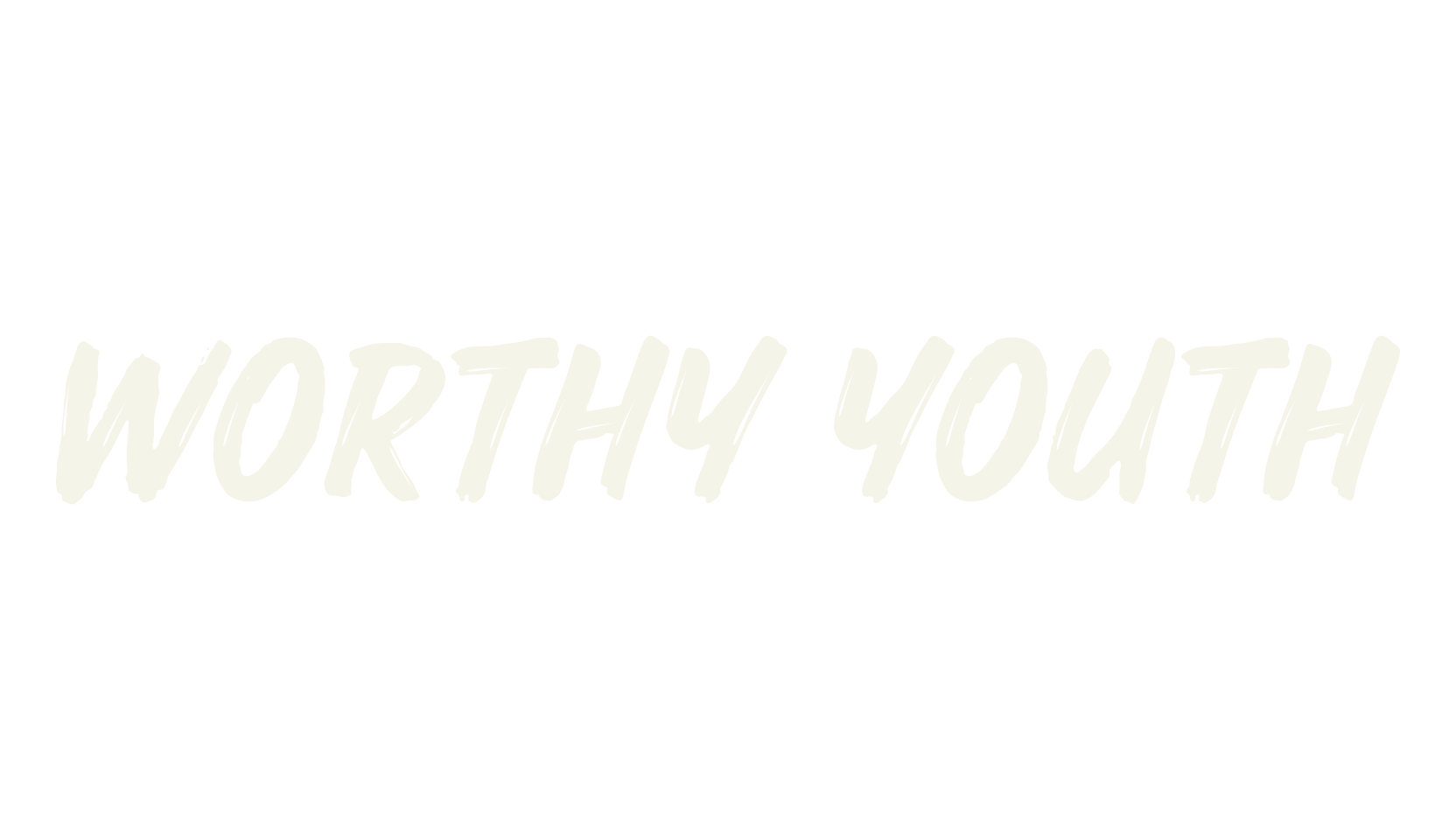 Worthy Youth, brush font preview