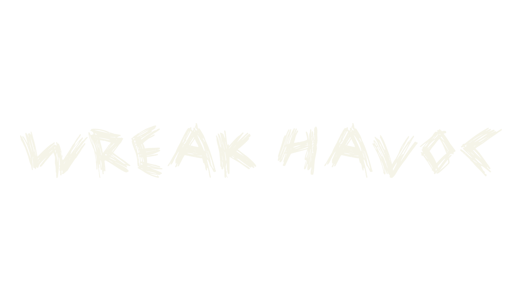 Wreak Havoc, fantasy font preview
