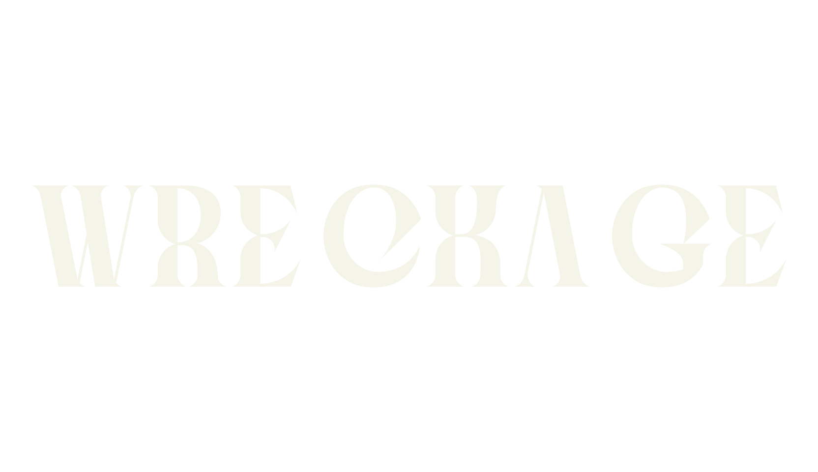 Wreckage, textured font preview