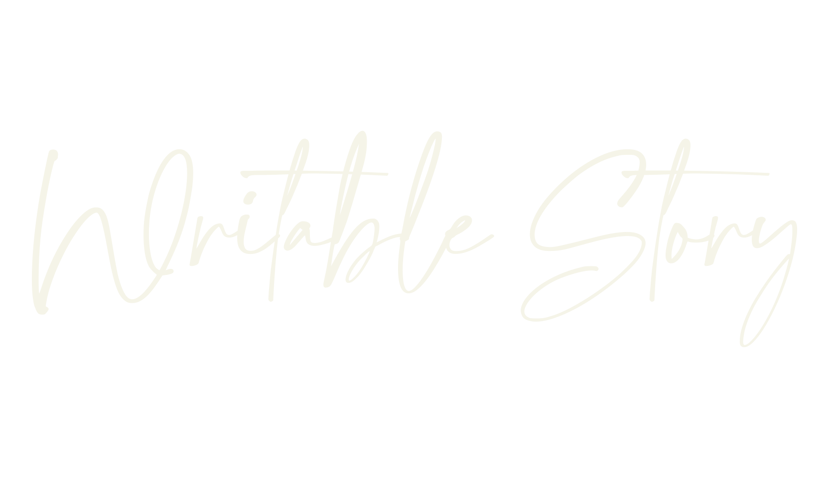 Writable Story, fashion sign font preview