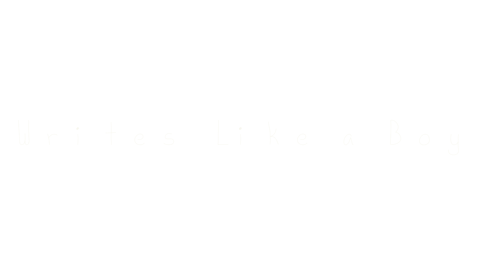 Writes Like a Boy, handwriting font preview