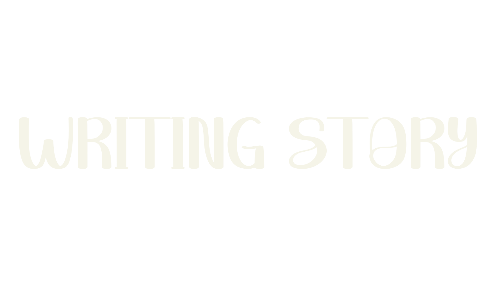 Writing Story, handwriting font preview