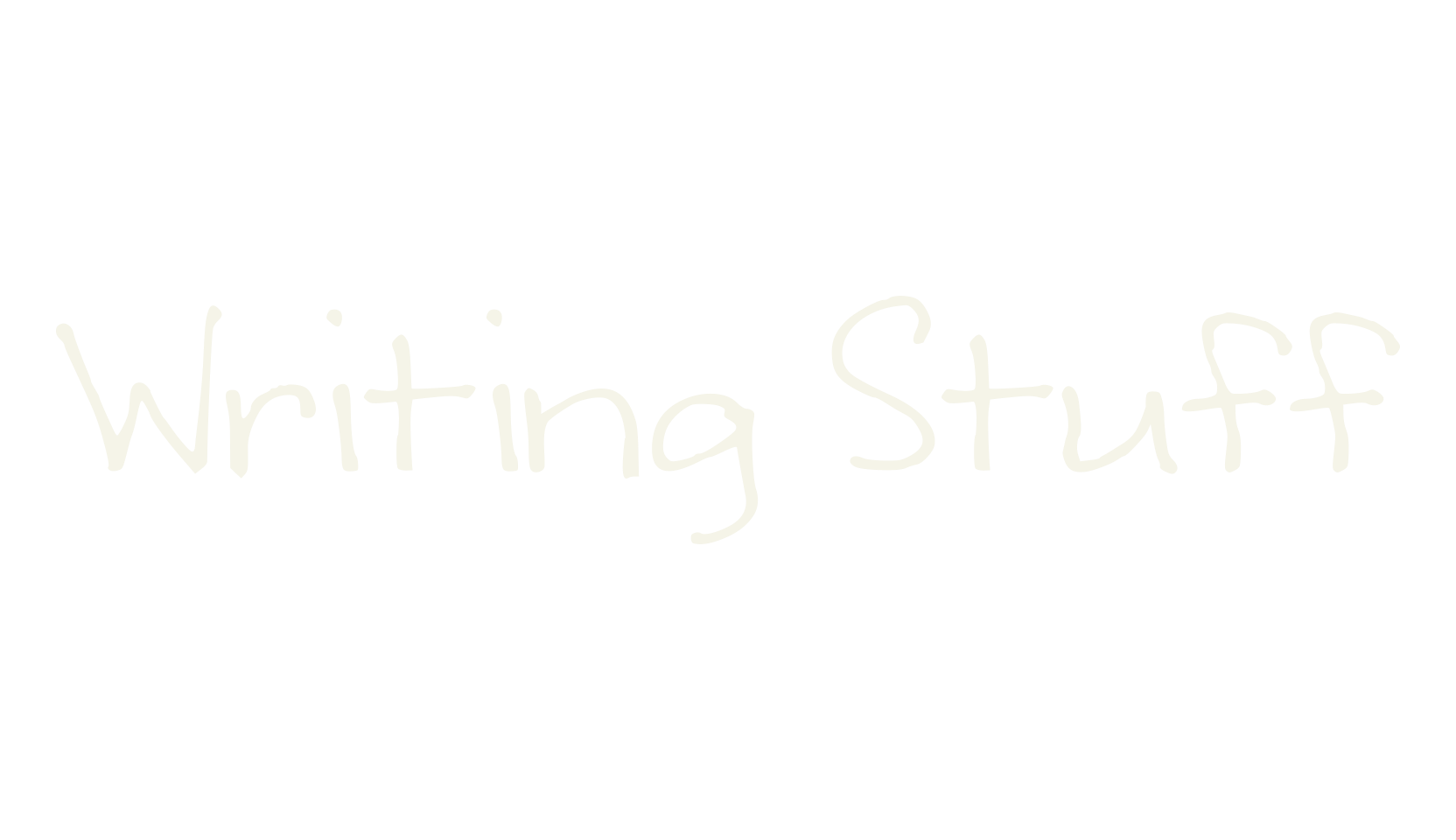 Writing Stuff, handwritten font preview