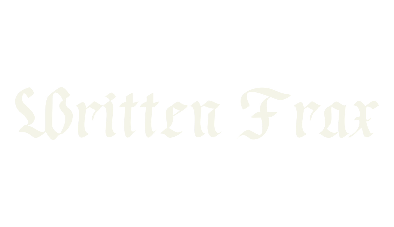 Written Frax, fantasy font preview