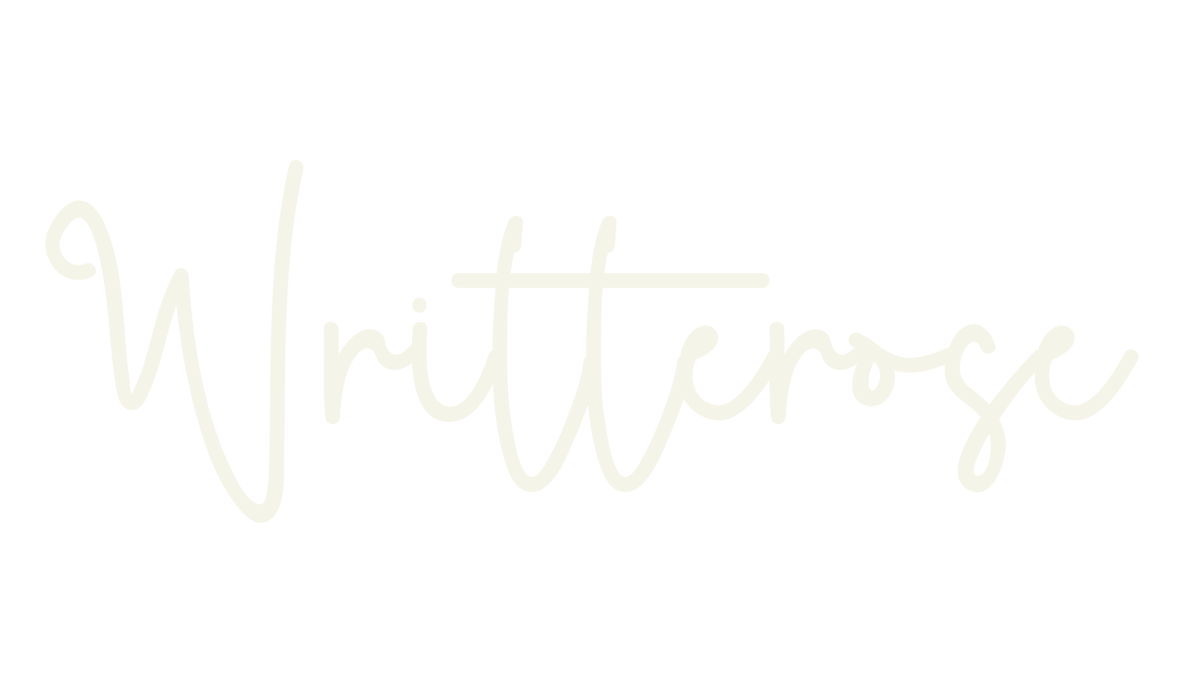 Writterose, cursive font preview