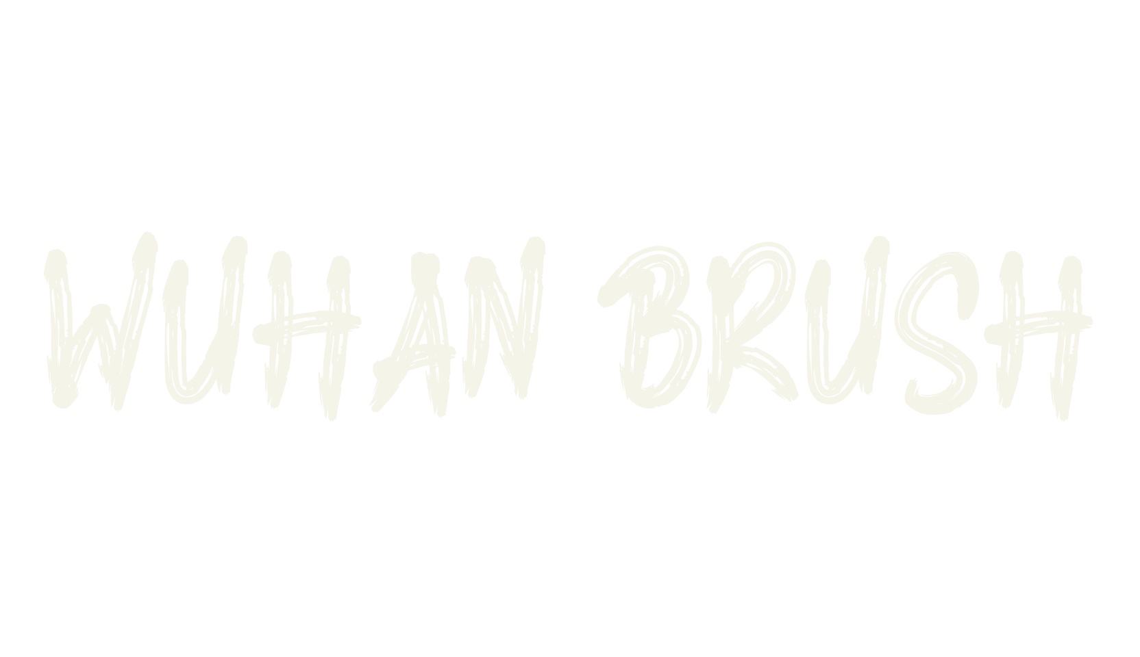 WUHAN BRUSH, blackletter font preview