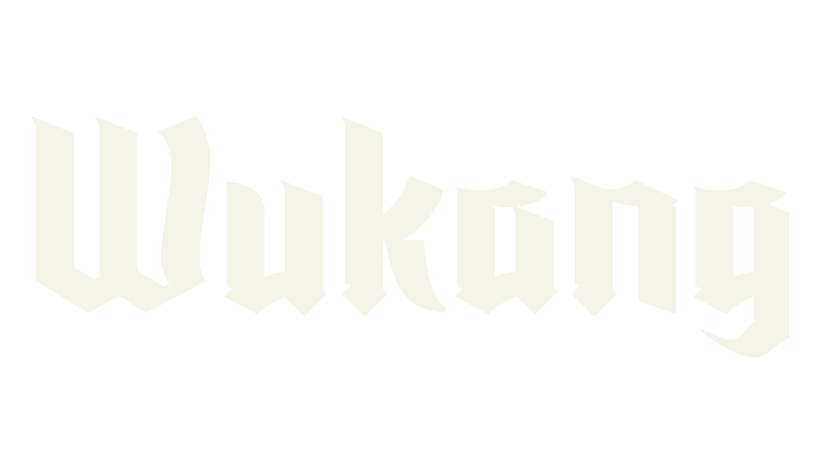 Wukang, gothic font preview