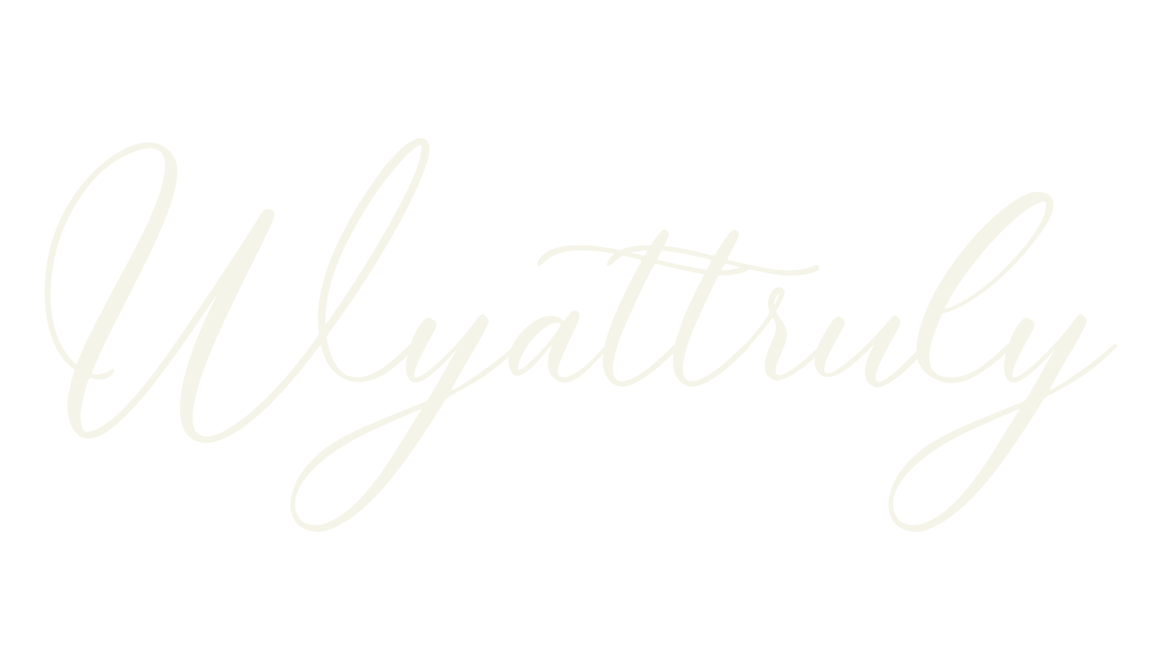 Wyattruly, fashion script font preview